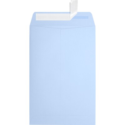 JAM Paper 6 x 9 Open End Envelopes,Baby Blue, 50 Pack (EX1644-13-50)