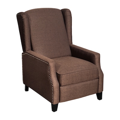 Flash Furniture Prescott Fabric Push Back Recliner Chair, Brown (BOBS70021BR)