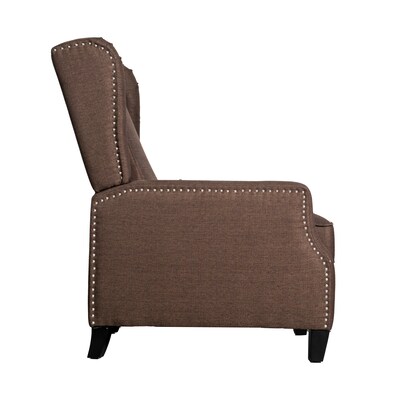 Flash Furniture Prescott Fabric Push Back Recliner Chair, Brown (BOBS70021BR)