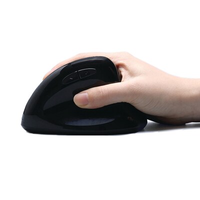 Adesso iMouse E30 Wireless Ergonomic Vertical Optical USB Mouse, Black