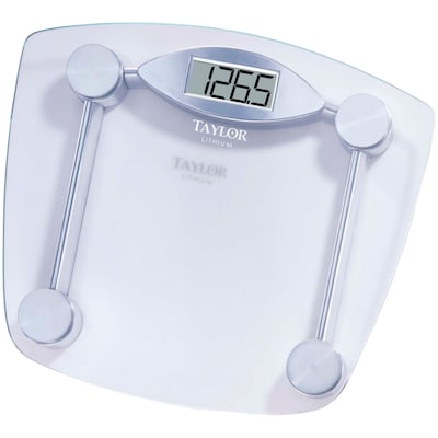 Taylor Precision Products Chrome & Glass Lithium Digital Scale (7506)