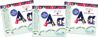 Barker Creek Petals Letters and Numbers, 765/Set (4318)
