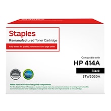 Staples Remanufactured Black Standard Yield Toner Cartridge Replacement for HP 414A (STW2020A)