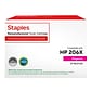 Staples Remanufactured Magenta High Yield Toner Cartridge Replacement for HP 206X (STW2113X)
