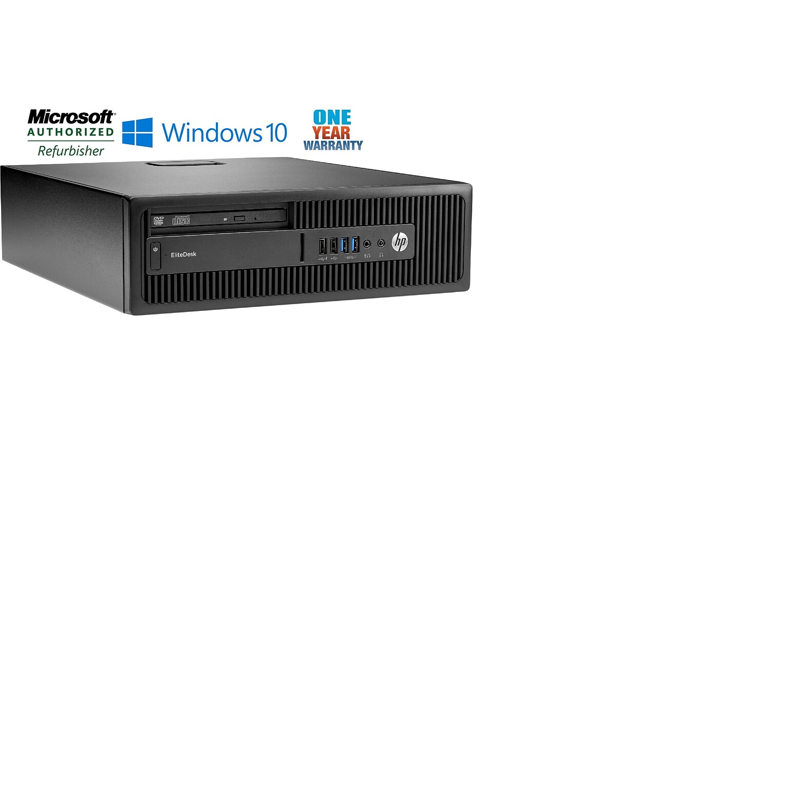 HP Elitedesk 800 G1 Sff Refurbished Desktop Computer, Intel Core i5-4570, 8GB Memory, 120GB SSD, Windows 10 Pro