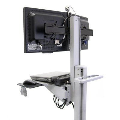 Ergotron Neo-Flex Mobile Computer Cart Locking Casters, Gray (24-194-055)