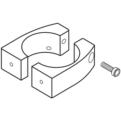 Ergotron DS100 Split Pole-Mount Bracket, Aluminum (60-423-003)