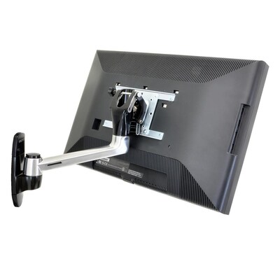 Ergotron LX HD Adjustable Single Arm Heavy Wall Mount Monitor, 49" Screen Support, Aluminum (45-268-026)