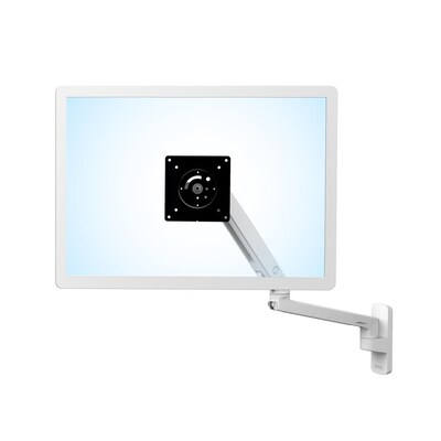 Ergotron MXV Adjustable Single Arm Wall Monitor, 34 Screen Support, White (45-505-216)