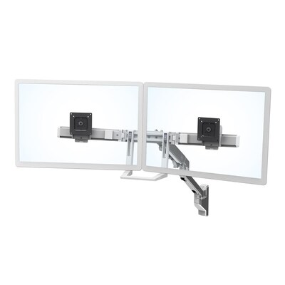 Ergotron HX Adjustable Dual Arm Wall Monitor Arm, 32" Screen Support, Polished Aluminum (45-479-026)