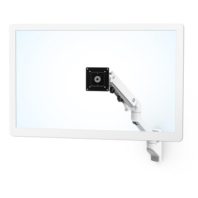Ergotron HX Adjustable Single Arm Heavy Monitor Mount, 49 Screen Support, White (45-478-216)