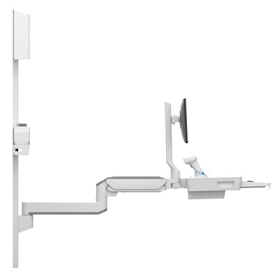 Ergotron CareFit Adjustable Single Arm Combo Extender, White (98-547-251)