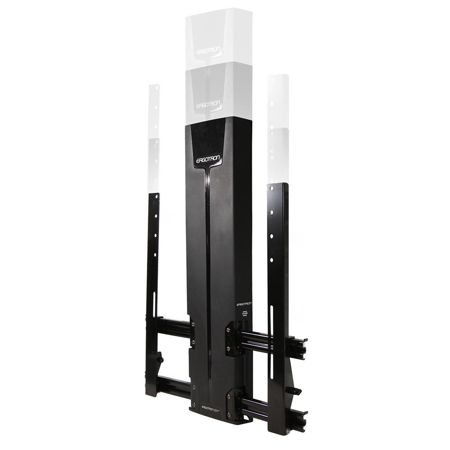 Ergotron Glide Wall Adjustable Single Arm TV Mount, 55 Screen Support, Black (61-061-085)