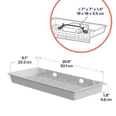 Ergotron CareFit Combo CPU Tray, White (98-548-251)