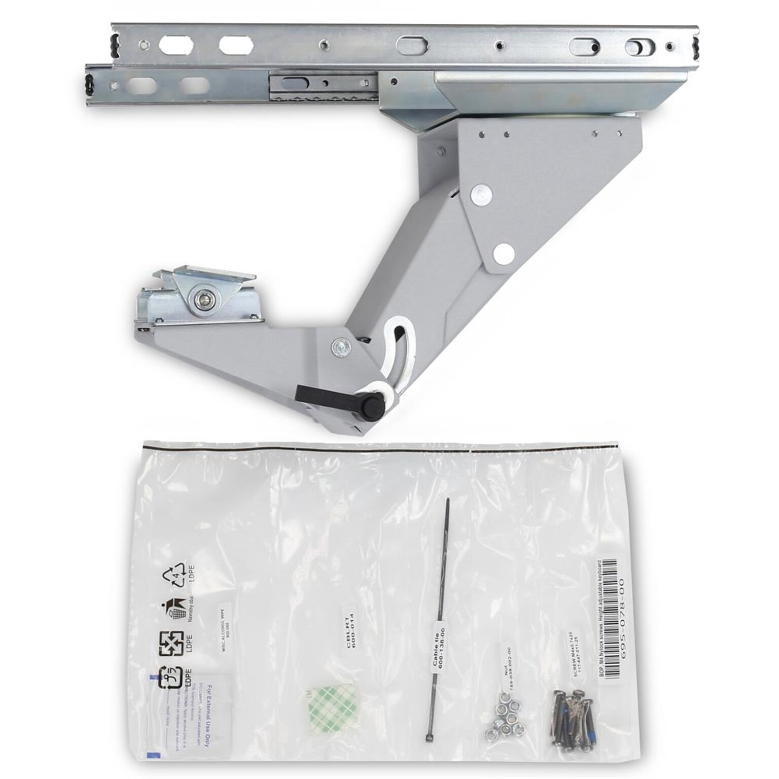 Ergotron SV Height-Adjustable Keyboard Arm, White (97-827)