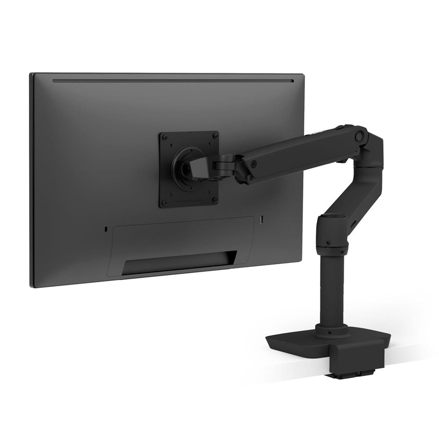 Ergotron LX Desk Adjustable Single Arm with Low-Profile Clamp, 34 Screen Support, Black (45-626-224)