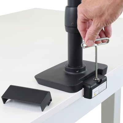 Ergotron LX Desk Adjustable Single Arm with Low-Profile Clamp, 34 Screen Support, Black (45-626-224