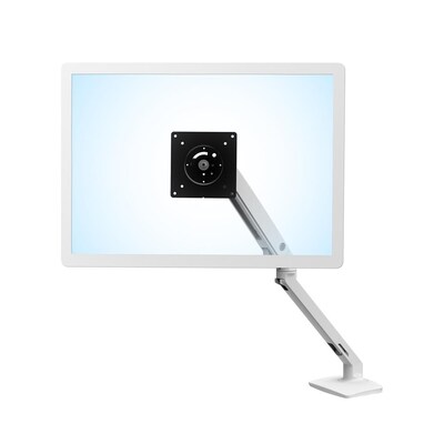 Ergotron MXV Desk Adjustable Single Arm with 2-Piece Clamp, 34 Screen Support, White (45-486-216)