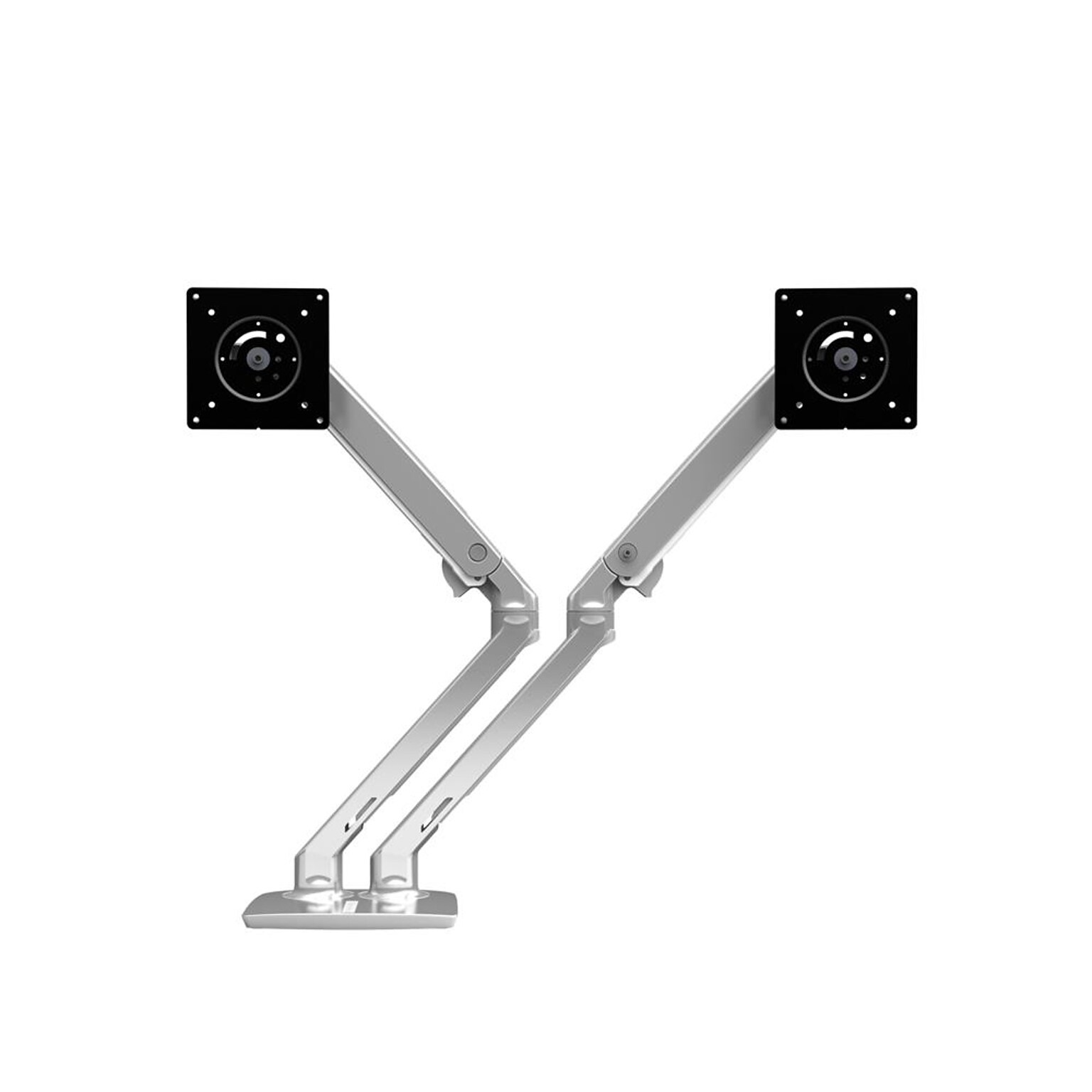 Ergotron MXV Desk Adjustable Dual Arm Monitor Mount, 24 Screen Support, Polished Aluminum (45-496-026)