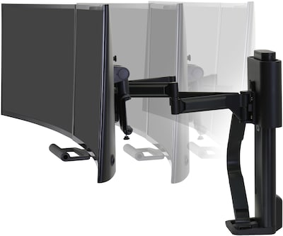Ergotron TRACE Adjustable Desk Mount, 27, Matte Black (45631224)