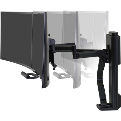 Ergotron TRACE Adjustable Desk Mount, 27", Matte Black (45631224)