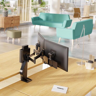 Ergotron TRACE Adjustable Desk Mount, 27", Matte Black (45631224)