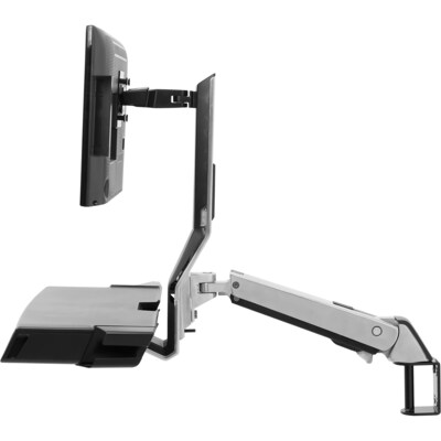 Ergotron StyleView Adjustable Mounting Arm, 24" Screen Support, Polished Aluminum (45583026)