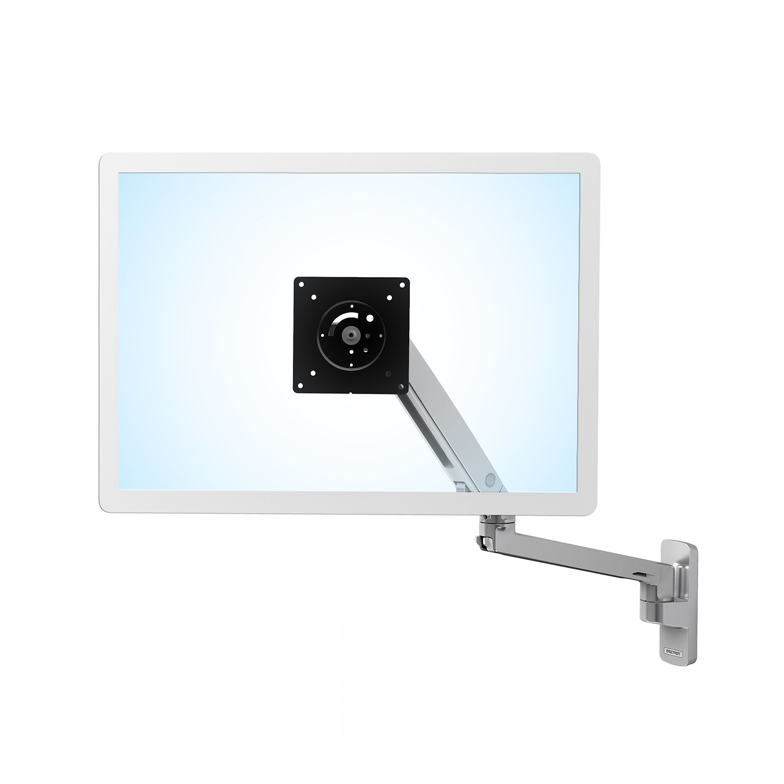 Ergotron MXV Adjustable Wall Monitor Mounting Arm, 34 Screen Support, Polished Aluminum (45505026)