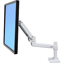 Ergotron LX Adjustable Desk Mount LCD Monitor Mounting Arm, 32 Screen Support, White (45-490-216)