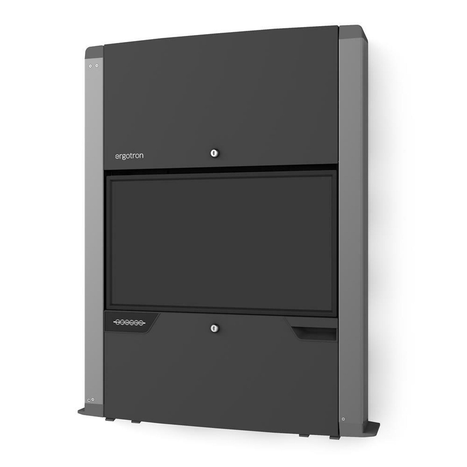 Ergotron CareFit Adjustable Mounting Enclosure, 27 Screen Support, Matte Black (61-367-060)