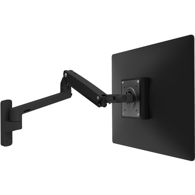 Ergotron MXV Adjustable Wall Monitor Mounting Arm, 34" Screen Support, Matte Black (45505224)