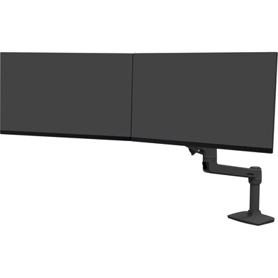 Ergotron LX AdjustableDual Direct Arm Mounting Arm, 25 Screen Support, Matte Black (45489224)