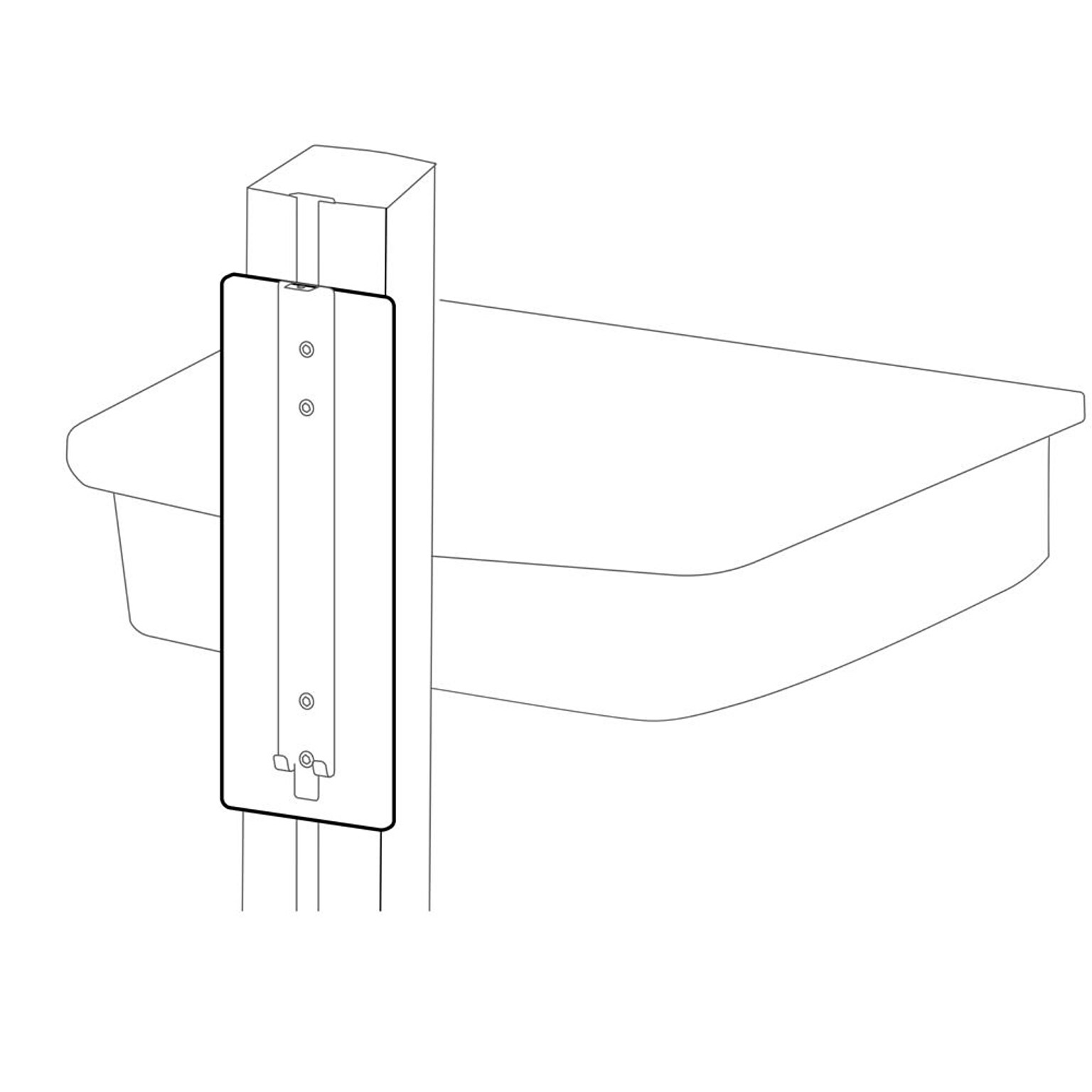 Ergotron LiFeKinnex Mounting Track, Black (98-410)