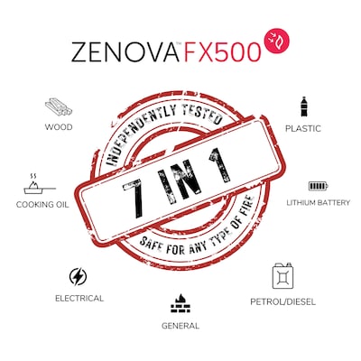 Zenova Foam Fire Extinguisher, Class AB (FX500)