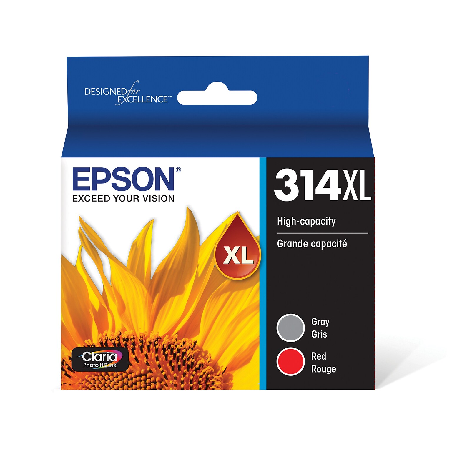 Epson T314XL Gray/Red High Yield Ink Cartridge (T314XL922-S)