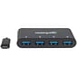 Manhattan SuperSpeed 4-Port USB 3.0 Hub, Black (ICI162746)