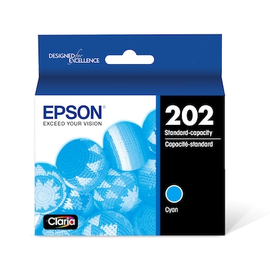 Epson 202 Cyan Ink Cartridge, Standard Yield