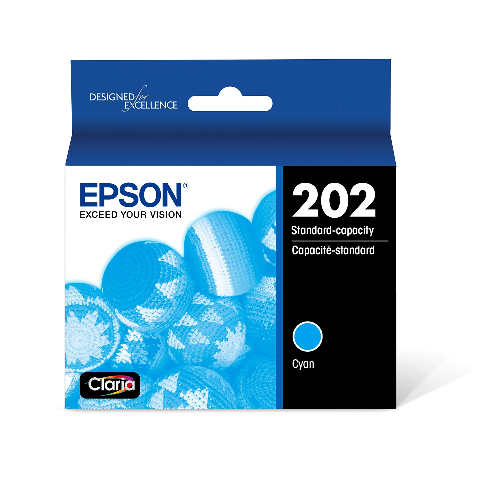 Epson 202 Cyan Ink Cartridge, Standard Yield
