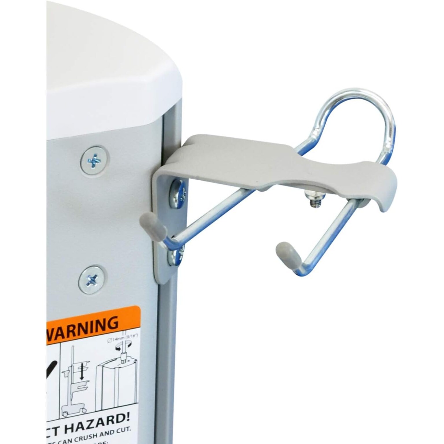 Ergotron LX Adjustable Dual Mounting Arm, 27 Screen Support, White (45-491-216)