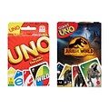 Mattel Game Set: UNO Card Game/Giant UNO Jurassic World Dominion (42003-HBF57-KIT)