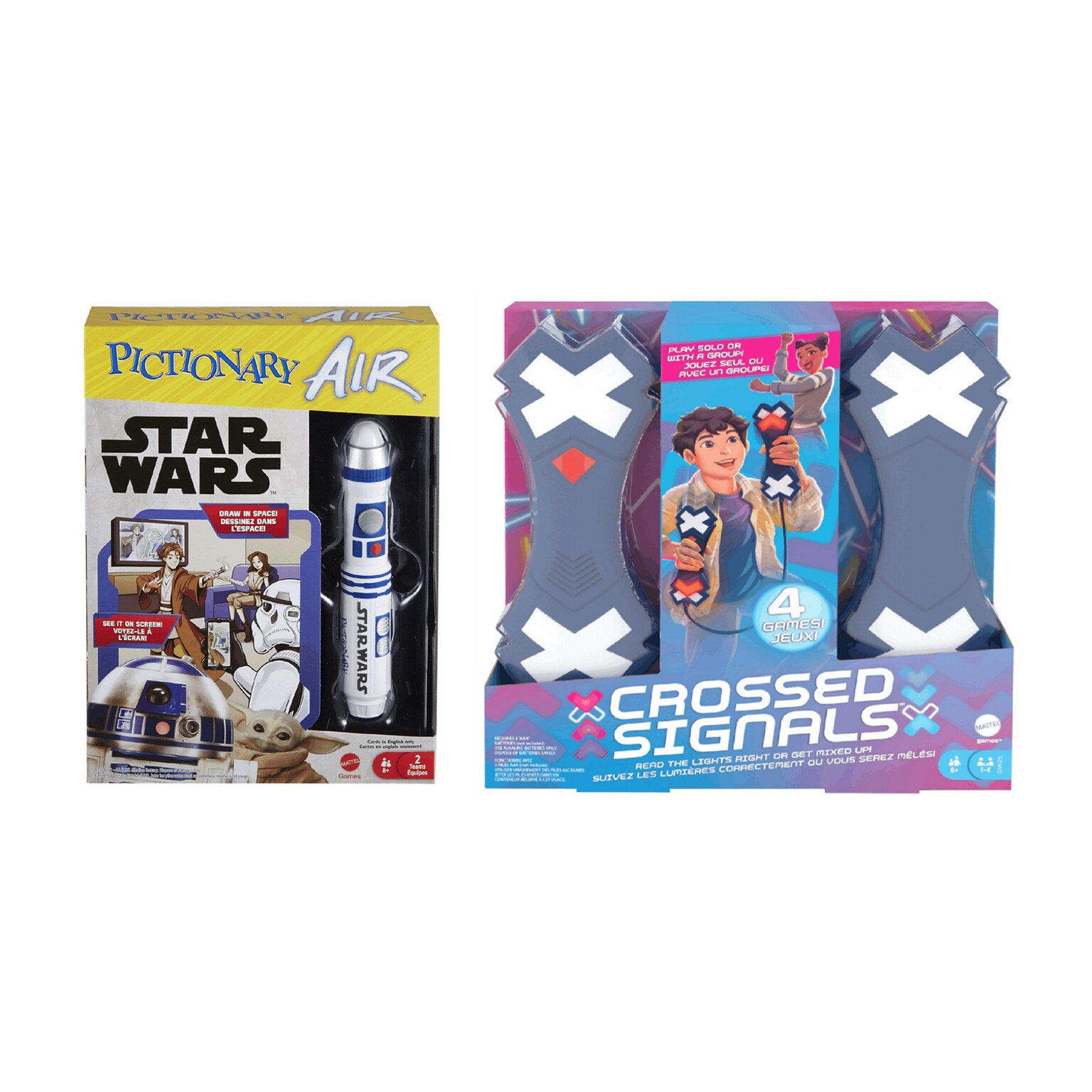 Mattel Game Set: Pictionary Air Star Wars and Crossed Signals