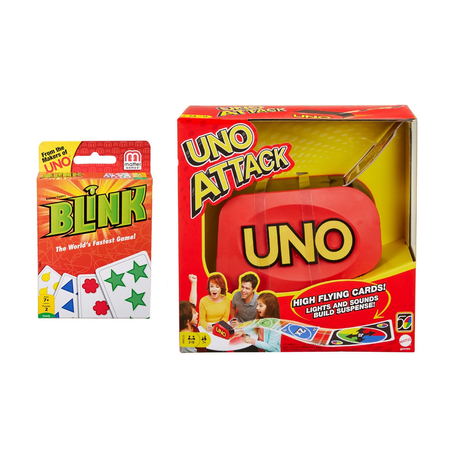 Mattel Game Set, Blink Card Game and UNO Attack (T5931-GTX66-KIT)