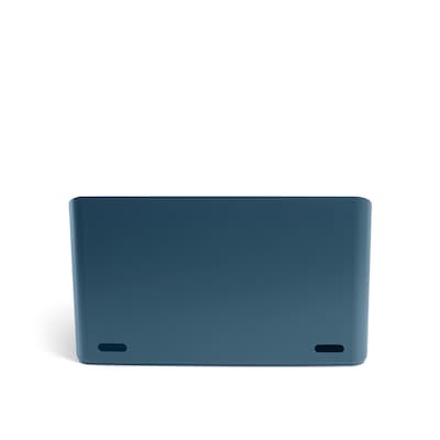 Poppin Slate Blue Desk Organizer, 12.5"W x 7.25"H x 6.75"D  (105080)