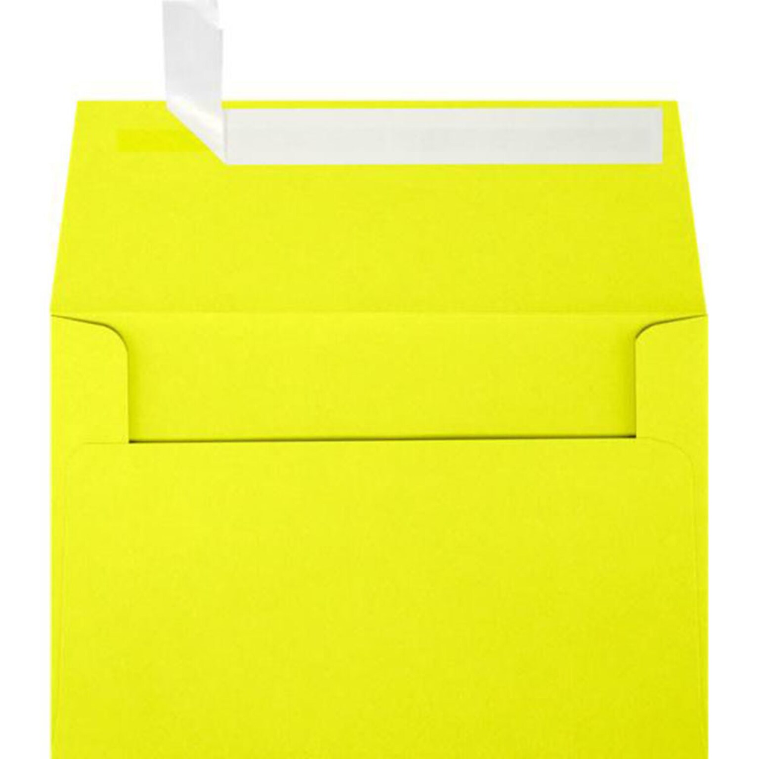 JAM Paper A4 Self Seal Invitation Envelopes, 4 1/4 x 6 1/4, Citrus Yellow, 50/Pack (LUX-4872-L20-50)