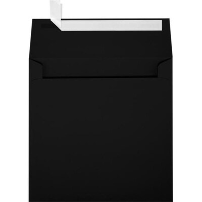 JAM Paper Self Seal Invitation Envelopes, 5 1/4 x 5 1/4, Midnight Black, 500/Pack (LUX-8510-B-500)