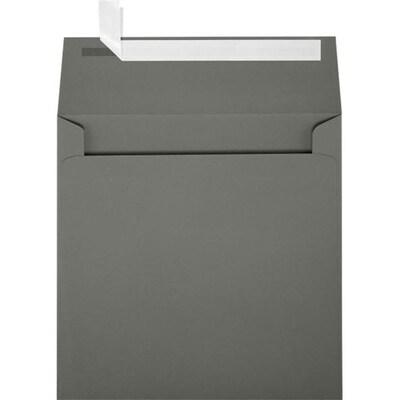 JAM Paper Self Seal Invitation Envelopes, 5 1/4 x 5 1/4, Smoke Gray, 500/Pack (8510-22-500)