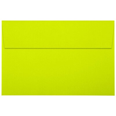 JAM Paper A9 Self Seal Invitation Envelopes, 5 3/4" x 8 3/4", Wasabi Green, 500/Pack (4895-L22-500)