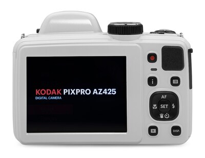 Kodak PIXPRO 20MP Digital Bridge Camera, 42x Optical Zoom, White, (AZ425-WH)