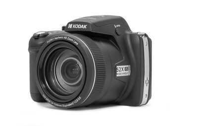 Kodak PIXPRO 16MP Digital Bridge Camera, 52x Optical Zoom, Black (AZ528-BK)
