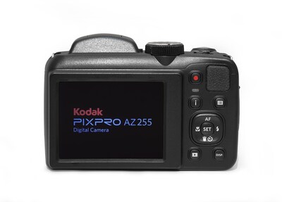 Kodak PIXPRO 16MP Digital Bridge Camera, 25x Optical Zoom, Black (AZ255-BK)